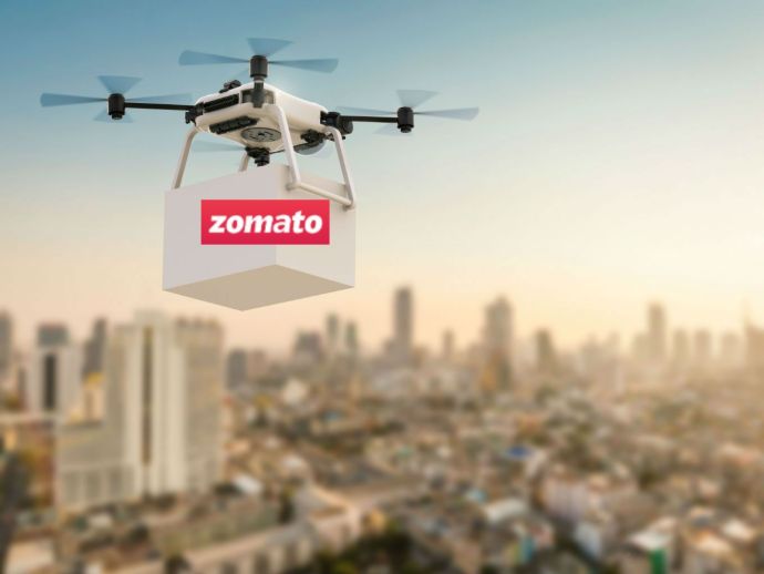 zomato drone